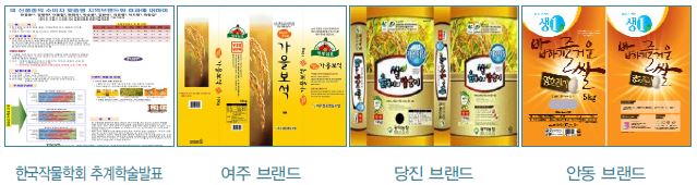 한국작물학회 추계학술발표, 여주 브랜드, 당진 브랜드, 안동 브랜드