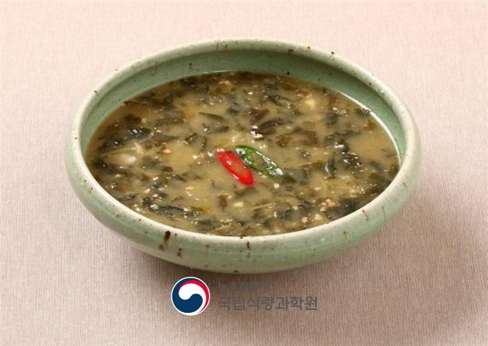 무청시래기된장국