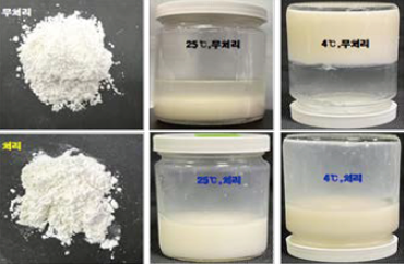 Rice flour that dose not sink in water