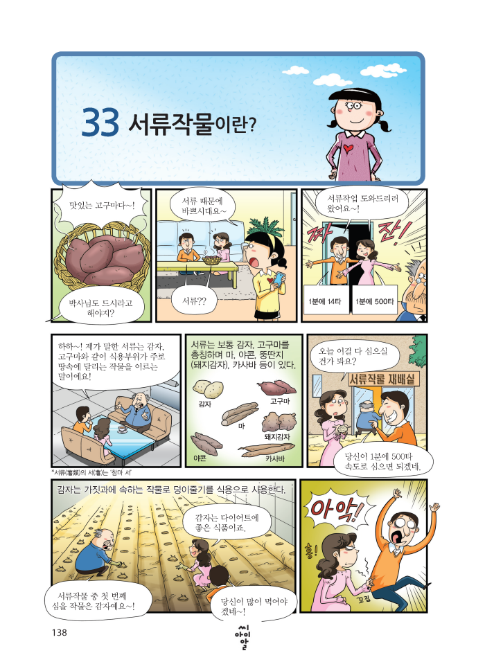 33.서류작물이란? 138페이지 자세한 내용은 하단참조